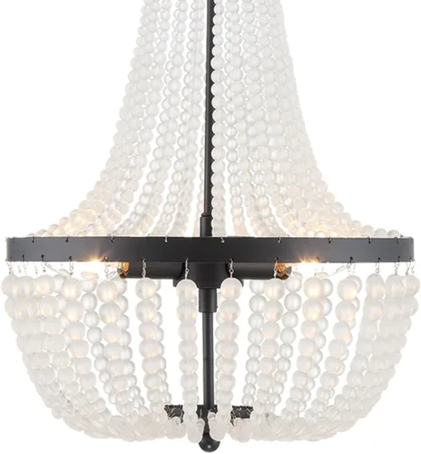 Vista 4 de Crystorama Rylee - Lámpara de araña negra mate de 3 luces Negro