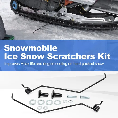 Vista 3 de Kit de rascadores de hielo para motonieve Jetuplusllc, para Polaris Arctic, para Cat Ski, para Ski Doo, para Yamaha