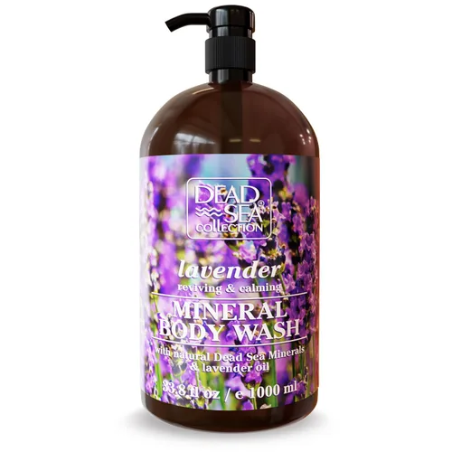 Vista 15 de Dead Sea Collection Gel de baño Almond Vanilla para mujeres y hombres, con minerales puros del mar muerto y aceite de almendras dulces, limpia e