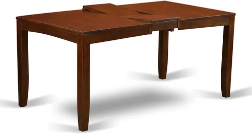 Vista 4 de East West Furniture LYVA5-ESP-C - Juego de mesa de cocina de 5 piezas para 4 personas, incluye una mesa de comedor rectangular con hojas de mariposa
