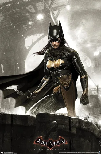 Vista 10 de Trends International DC Comics Video Game-Arkham Knight-Batgirl - Póster de pared, 14.72 x 22.37 pulgadas, versión enmarcada de madera de granero