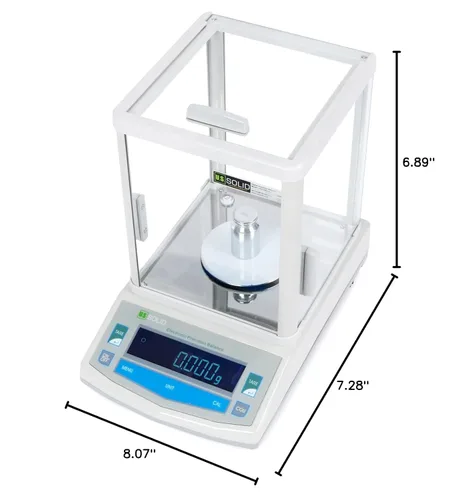 Vista 10 de U.S. Solid balanza de precisión digital analítica, para laboratorio, 0.001 g, 1 mg, 100 g