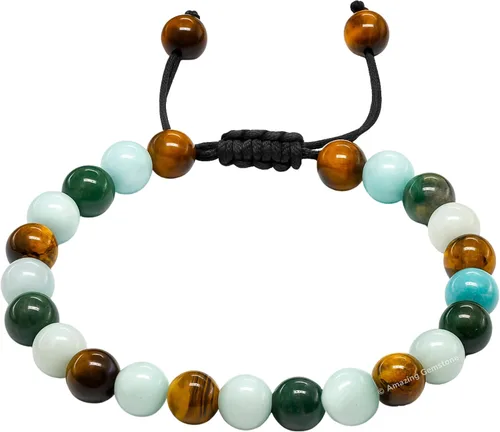 Vista 49 de Pulsera del zodiaco de cristales curativos