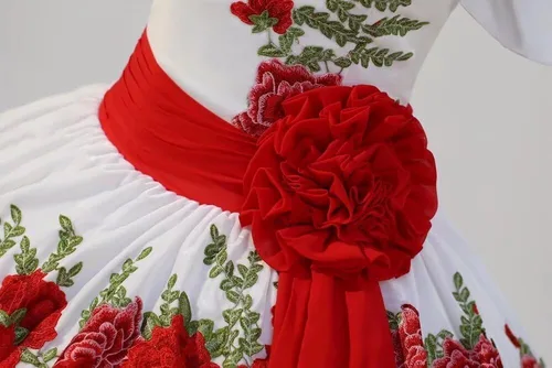 Vista 6 de Vestidos de quinceañera con apliques florales, estilo mexicano, vestido de baile con hombros descubiertos, dulce 15, vestido de graduación 2025
