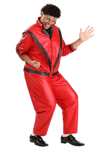 Vista 3 de Disfraz de Michael Jackson Thriller para Hombre Talla Plus Multicolor