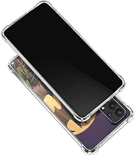 Vista 3 de Skinit Funda transparente compatible con Galaxy A32 5G – Diseño oficial de DC Comics Batman in The Sky