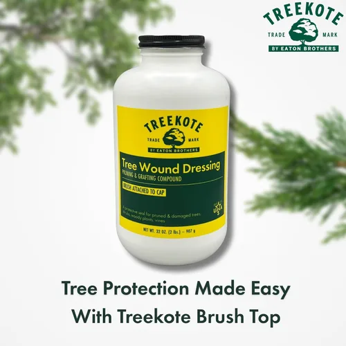 Vista 3 de Treekote Cepillo para aderezo de heridas, 32 onzas para árboles y arbustos, pasta curativa y sellador de heridas de árboles, sellador de poda