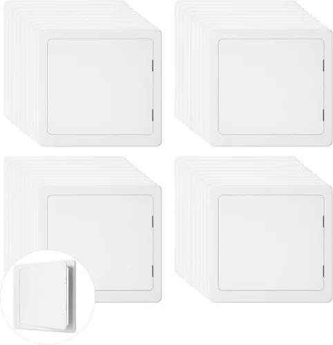 Vista 8 de Morvat Panel de acceso de 14 x 14 pulgadas para paneles de yeso y techo con puerta, plástico ABS duradero de alta resistencia y caja de acceso