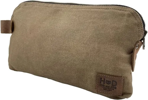Vista 5 de Hide & Drink, Gran bolsa multiusos Dopp Kit Utilidad, lona encerada, hecha a mano, fatiga