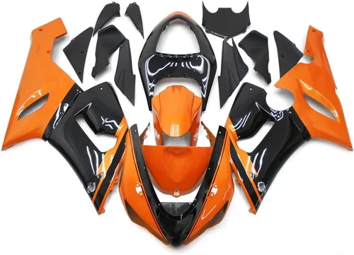 Vista 9 de FLPRO - Parabrisas de plástico ABS de doble burbuja compatible con deflectores de viento Kawasaki ZX-10R 2005-2008, ZX-6R 2005-2006, ZX-6RR/ZX600