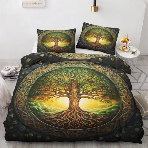 Vista 18 de Funda de edredón abstracta tamaño individual Juego de ropa de cama de arte colorido 2 piezas Funda de edredón con patrón de microfibra suave