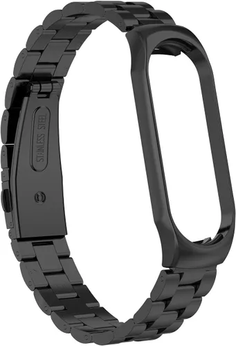 Vista 3 de Correa de repuesto de acero inoxidable para Xiaomi Mi Band 3 Fitness Tracker