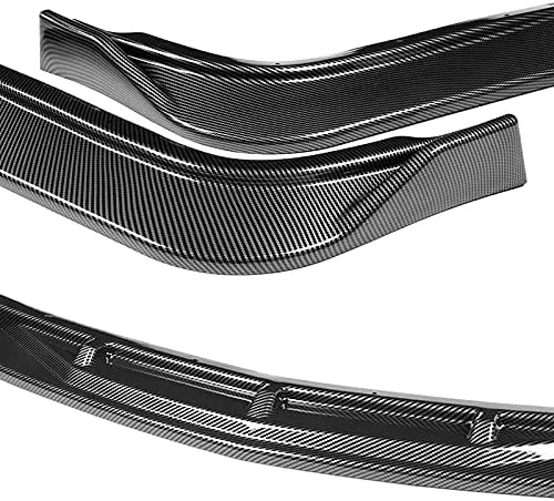 Vista 6 de Kit de 3 piezas de parachoques delantero Infiniti G37 Coupe/2DR, alerón de protección con moldura divisora estilo STP, difusor de aire y barbilla