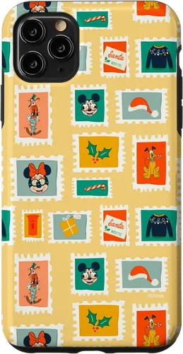 Vista 13 de iPhone 16 Disney Mickey & Minnie Mouse Holiday Christmas Santa Stamps Case