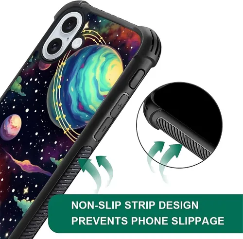 Vista 872 de Funda compatible con iPhone 15, diseño de elefantes africanos, diseño increíble a prueba de golpes, antiarañazos, carcasa trasera de policarbonato