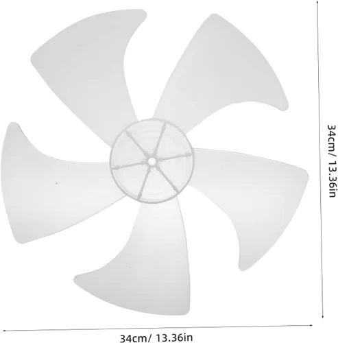 Vista 2 de Uonlytech Ventilador de 14 pisos con aspas de ventilador de escritorio, ventilador de casa, mesa blanca, piezas de refrigerador, aspas de ventilador