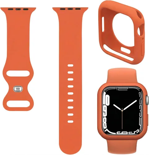 Vista 6 de Funda protectora y correa compatibles con Apple Watch iWatch Series