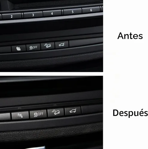 Vista 2 de Jaronx Compatible con la cubierta del botón del sensor de radar de estacionamiento BMW, reemplazo del botón del interruptor del sensor de radar