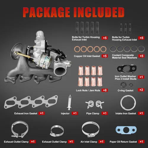 Vista 2 de Turbocompresor de 1.4 L con kits de instalación completos compatibles con Buick Encore 2013-2021 Chevy Chevrolet Cruze 2011-2015 Sonic 2012-2020