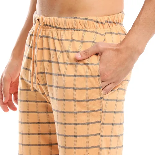 Vista 5 de Conjunto de ropa de descanso de algodón para hombre, ultra suave, transpirable (fabricado en Egipto)
