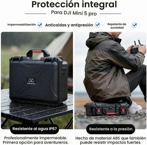 Vista 4 de STARTRC Mini 5 Pro - Funda de doble capa para DJI Mini 5 Pro para Skyrover