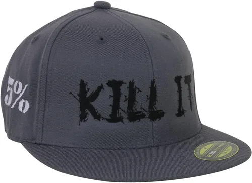 Vista 2 de 5% Nutrition Gorra de camionero Flexfit Snapback negra y roja para hombres y mujeres
