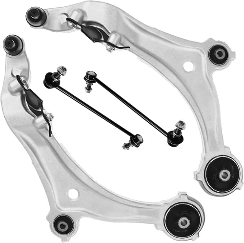 Vista 222 de Detroit Axle - 4 piezas de brazos de control traseros para Ford C-Max, Focus, Mazda 3 5, Volvo C30, C70, S40, V50, 4 brazos de control superiores e