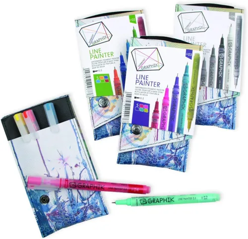 Vista 2 de Graphik Line Painter Dedos