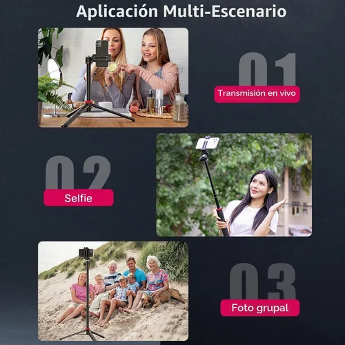 Vista 7 de ULANZI Trípode para teléfono abierto automático MT-44, soporte extensible Negro