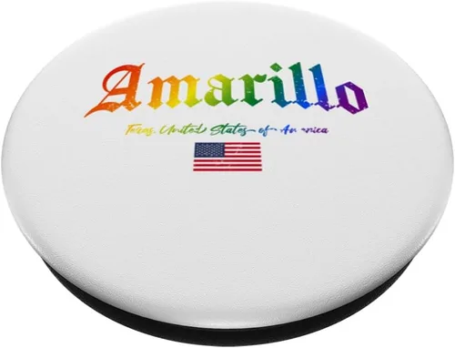 Vista 2 de Amarillo Gothic Design Lgbtqai+ rainbow Version PopSockets Adhesive PopGrip