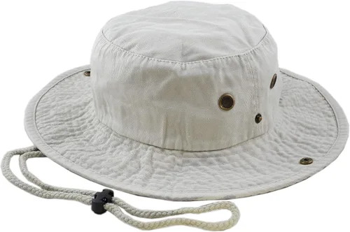Vista 16 de The Hat Depot - Sombrero de safari, de algodón lavado a la piedra, de ala ancha, plegable, doble cara y sombrero de pesca