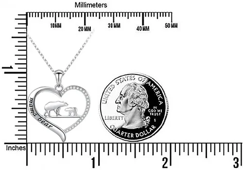 Vista 6 de Collar de plata esterlina para mamá, regalo para el día de la madre, dije o brazalete para mamá