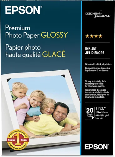 Vista 10 de Papel para fotografía Epson de calidad prémium, brillante, Blanco