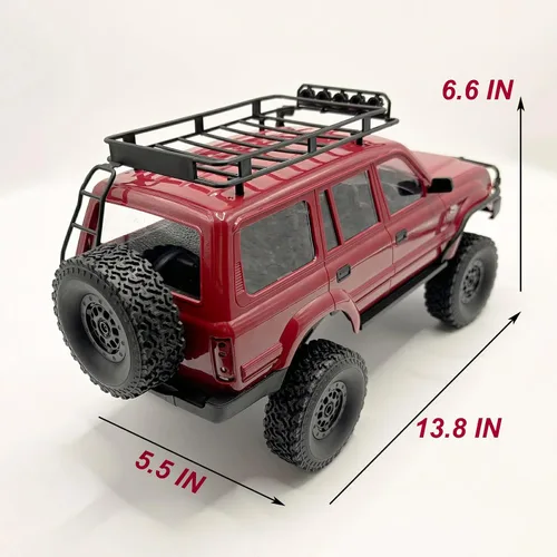 Vista 7 de RC Rock Crawler 4x4 RC Camión WPL C54 1/16 RC Rastreador RTR Camión de Control Remoto Todo Terreno 2.4G con Dirección Proporcional Motor 260, Nueva
