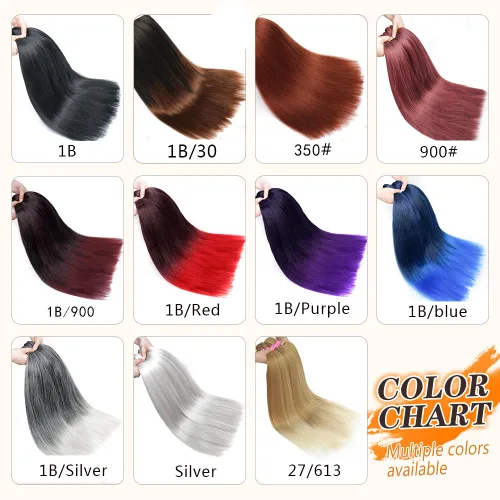 Vista 6 de Cabello para trenzar preestirado plateado, 20 pulgadas, 6 paquetes de extensiones de cabello trenzado Ombre preestiradas para mujeres, fibra