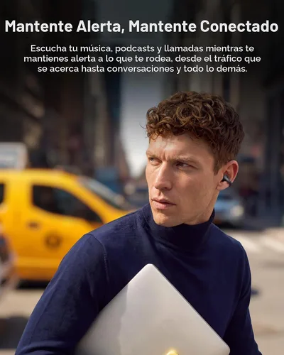 Vista 9 de Soundcore Anker AeroClip 2 - Auriculares con clip para llamadas nítidas Negro medianoche