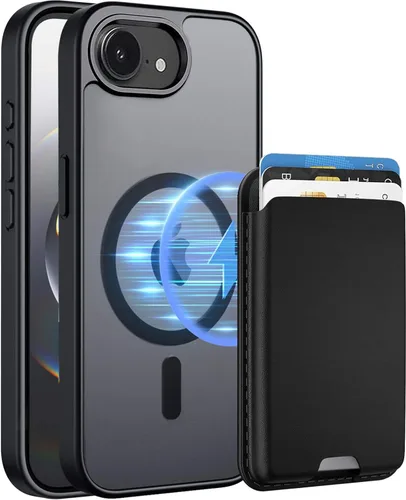 Vista 68 de Funda magnética para iPhone 12 Pro Max, cartera magnética desmontable con soporte para tarjetas, [compatible con MagSafe] grado militar, a prueba
