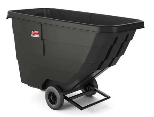 Vista 11 de Suncast Commercial Camión inclinable ligero de 1/2 yarda cúbica, negro