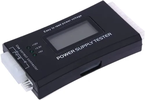 Vista 3 de Fuente de alimentación de la PC de diagnóstico LCD dispositivo de prueba de computadora 20/24 4/6/8 Pin probador de suministro para SATA, IDE, HDD