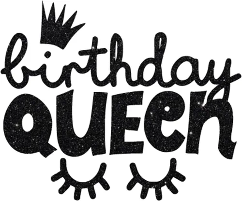 Vista 26 de Calcomanía termoadhesiva de la reina de cumpleaños, transferencia de camisa de fiesta de cumpleaños para mujer, parche de vinilo para niña, gráfico