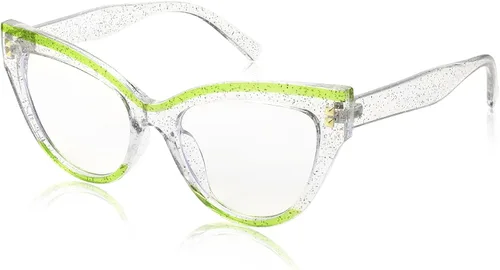 Vista 8 de FEISEDY Gafas de computadora con bloqueo de luz azul de gran tamaño para mujer, marco antifatiga ocular B2323
