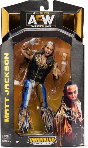 Vista 2 de AEW All Elite Wrestling Colección inigualable Matt Jackson - Figura de acción de 6.5 pulgadas - Serie 3, multicolor (AEW0022)