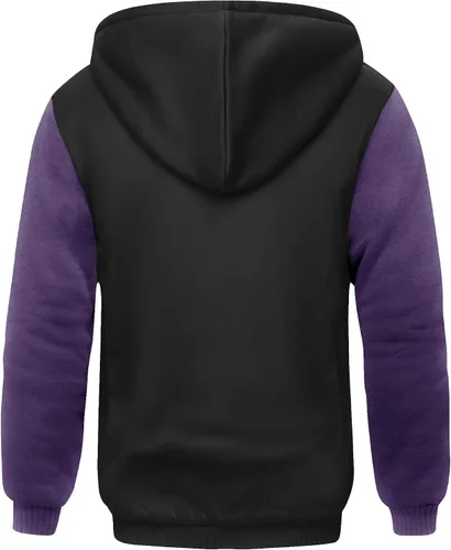 Vista 56 de SCODI Sudaderas con capucha para hombre, forro polar pesado, cremallera completa, forro de sherpa grueso, chaqueta con capucha