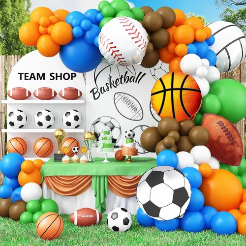Vista 14 de Kit de Guirnalda de Arco de Globos Rojo Azul Plateado, Globos de Látex Rojo Azul Real Globos de Papel de Aluminio 4D con Estrella de Explosión