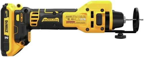 Vista 4 de DEWALT 20V MAX Herramienta de corte para paneles de yeso, herramienta de recorte, 2 baterías y cargador incluidos (DCE555D2)