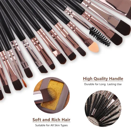 Vista 7 de UCANBE Paleta de sombra de ojos desnudos de 60 colores + juego de brochas de maquillaje, todo en uno, paleta de maquillaje ahumado neutro
