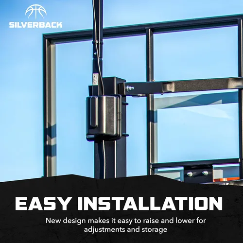 Vista 4 de Silverback La luz LED de aro de baloncesto ilumina el tablero