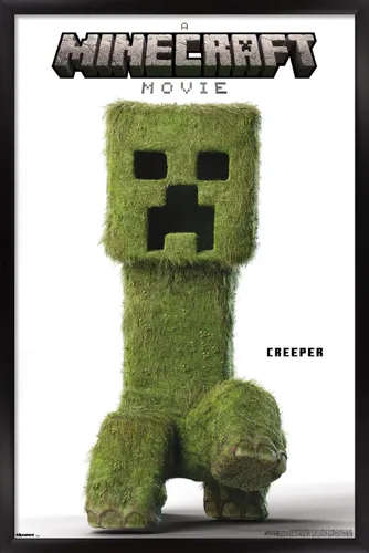 Vista 6 de A Minecraft Movie - Póster de pared de la serie Creeper, 34 pulgadas de largo x 22.4 pulgadas de ancho, versión sin marco