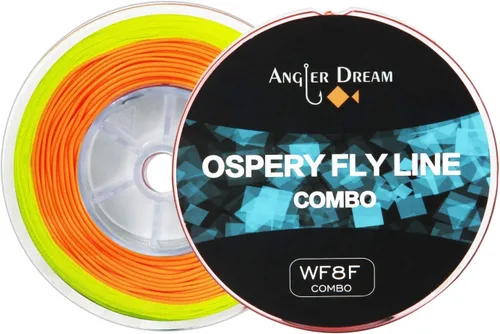 Vista 10 de Línea de pesca con mosca WF3F WF5F WF8 de 100 pies con peso combinado línea de mosca hacia adelante con respaldo trenzado, línea de precarga