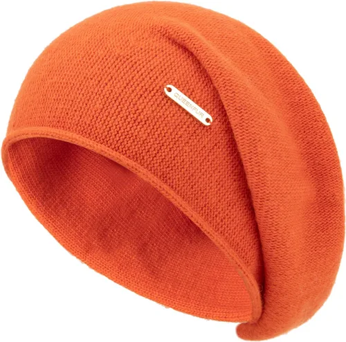 Vista 14 de Gorros de Punto Holgados para Mujeres de Cachemira Gorro de Esquí de Lana Tejida Suave y Cálido Gorro de Invierno A01-beige